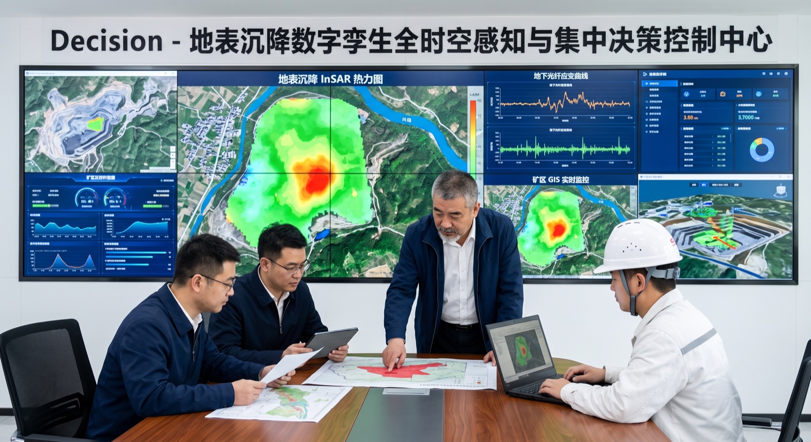 数字孪生沉降形变监测与决策指挥中心