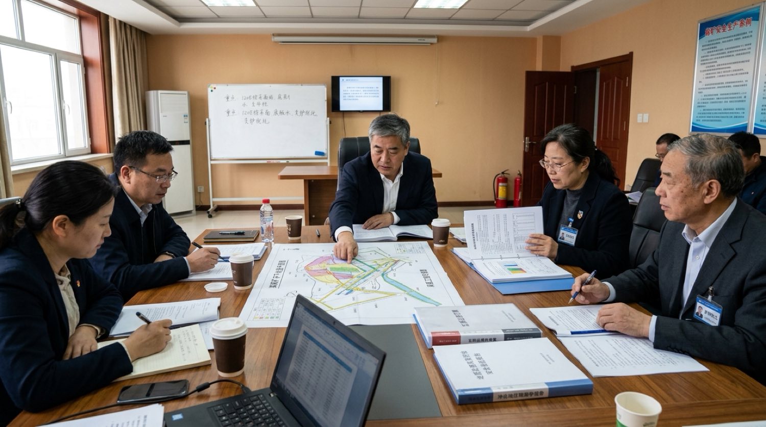 总工程师与固废充填专家组在技术审查会