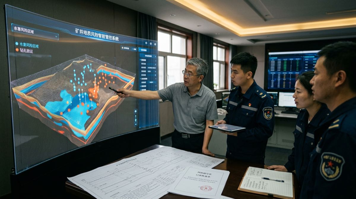 选煤厂总工程师与洗选工艺技术总监在控制中心核定精煤产率提升与药剂单耗降本台账