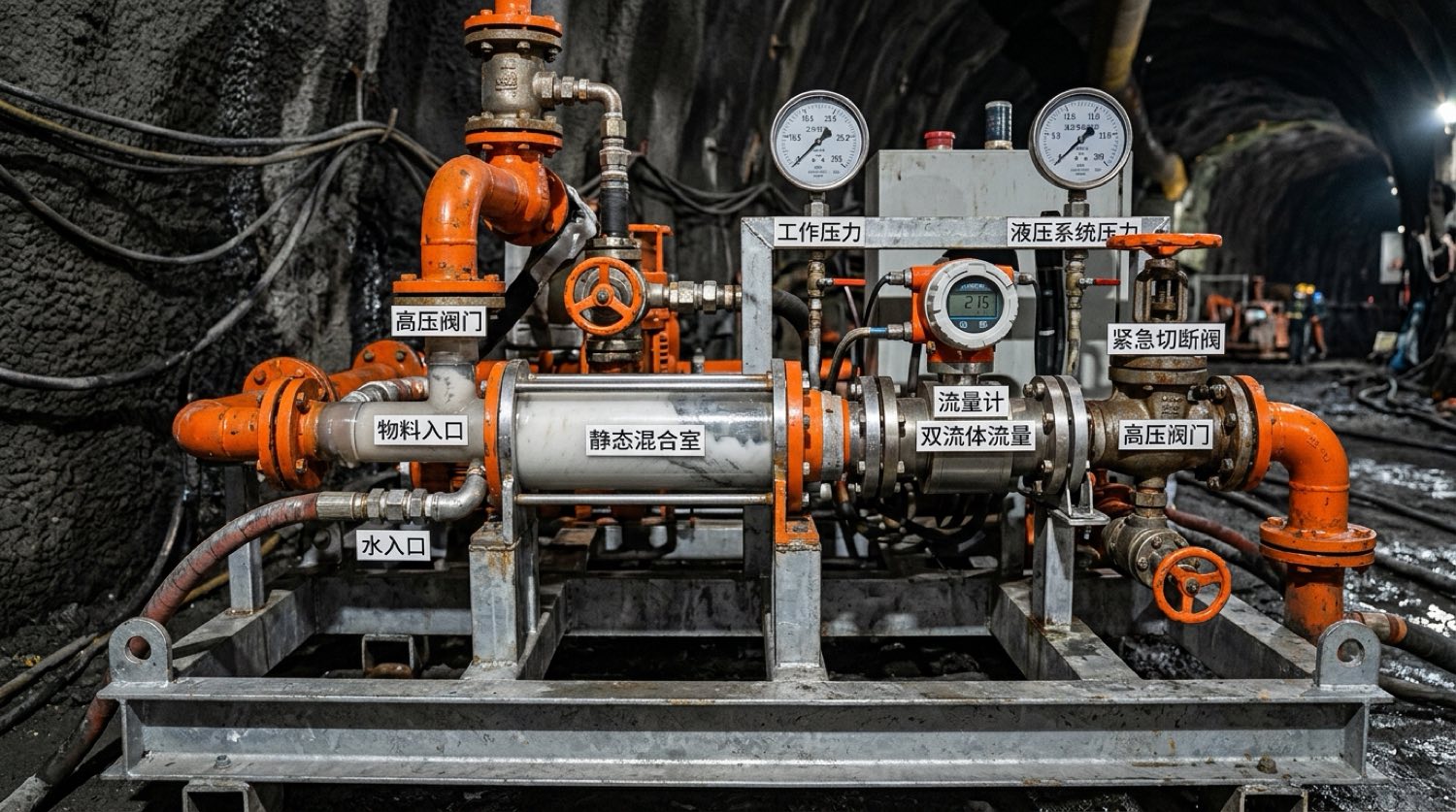 矿用三相泡沫连续发生器与阻化剂加注机特写