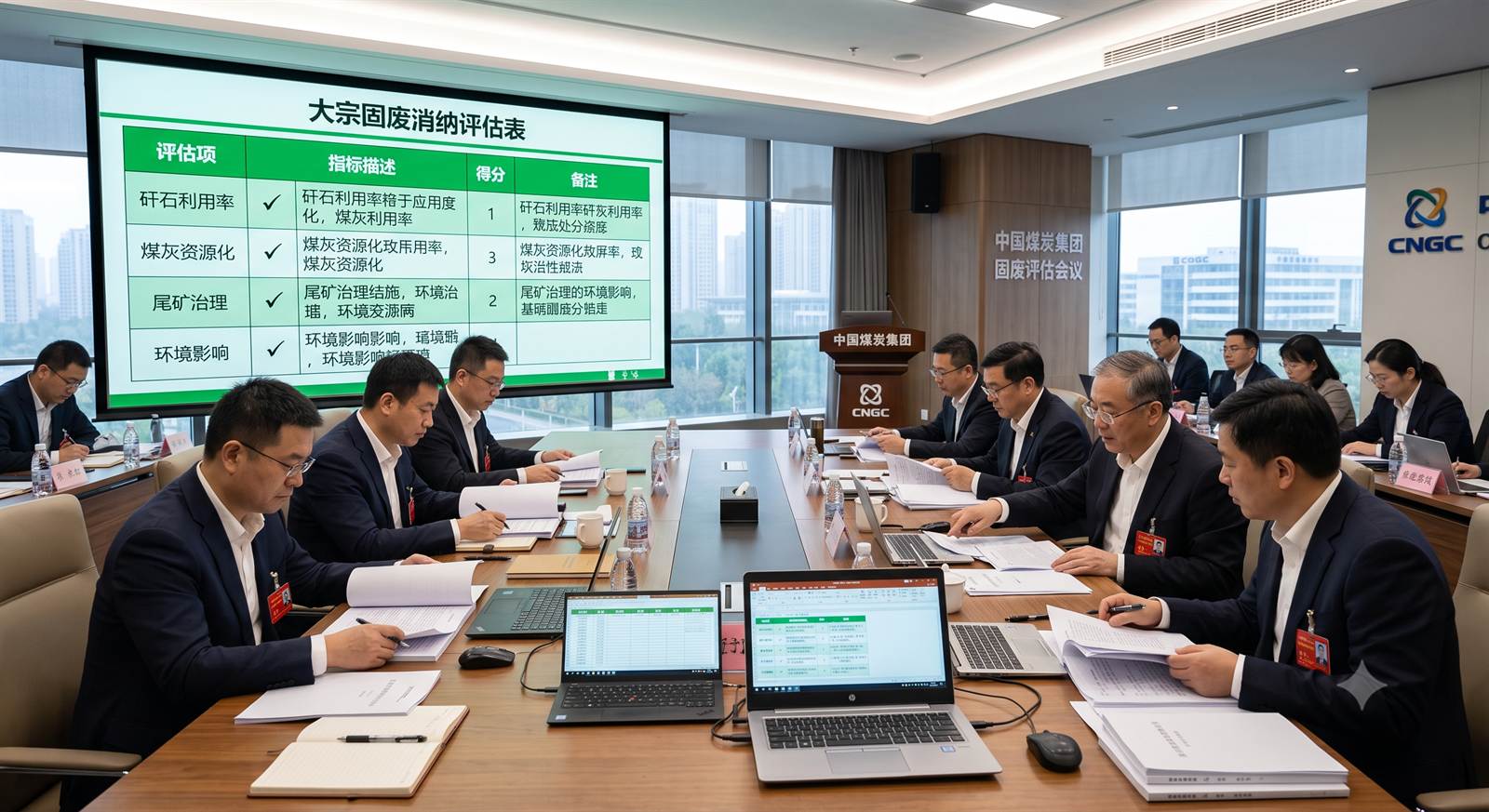 煤矿塌陷区生态治理覆垦后构建的高标准绿色生态公园及取水样环境监测站全景