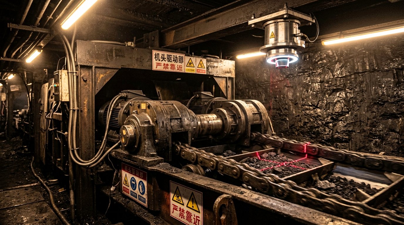 多绳摩擦提升机钢丝绳张力在线平衡监测与全行程电磁无损探伤拓扑原理图