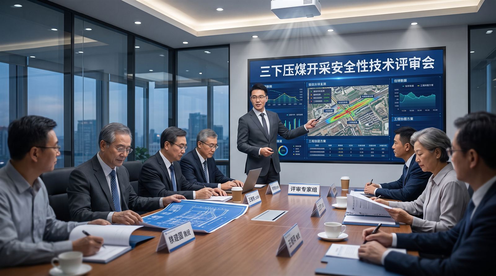 铁路/建筑物下压煤隔离注浆开采技术评审论证会