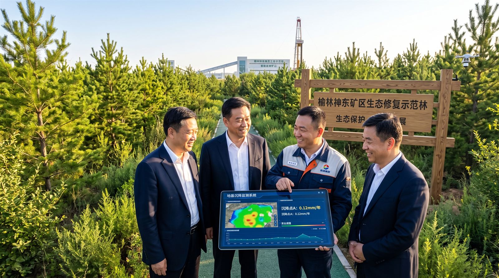 省自然资源厅地质环境监测站专家实地考察复绿工程