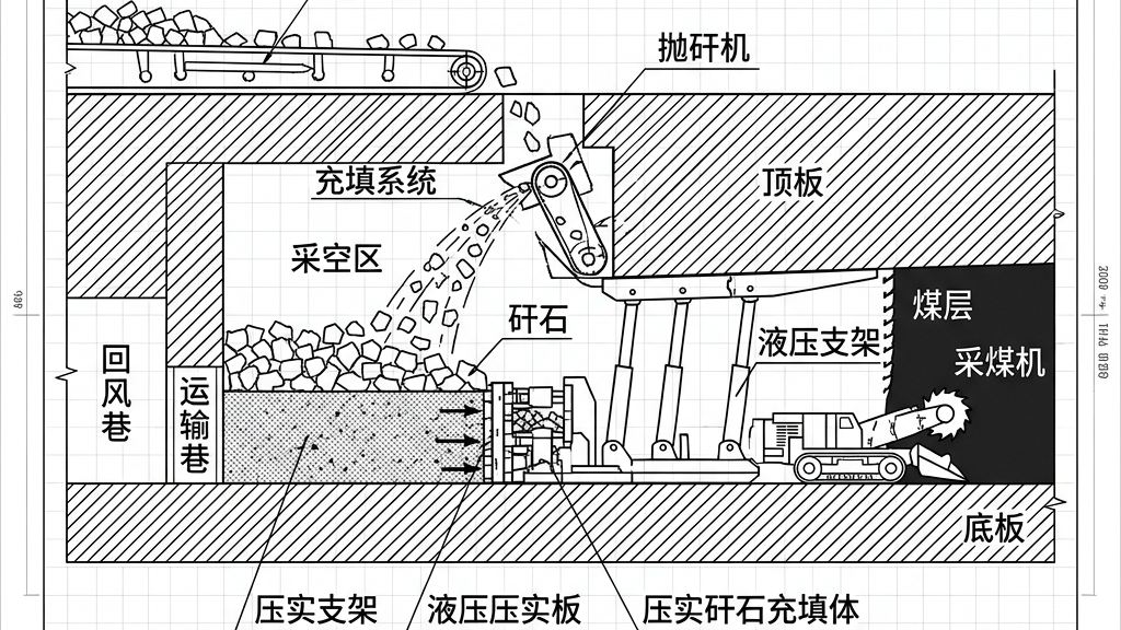 煤矸石膏体充填泵送管道沿程阻力分布与高压反冲洗原理