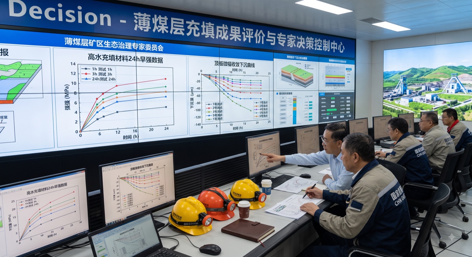 极薄煤层充填成果评价与决策指挥中心