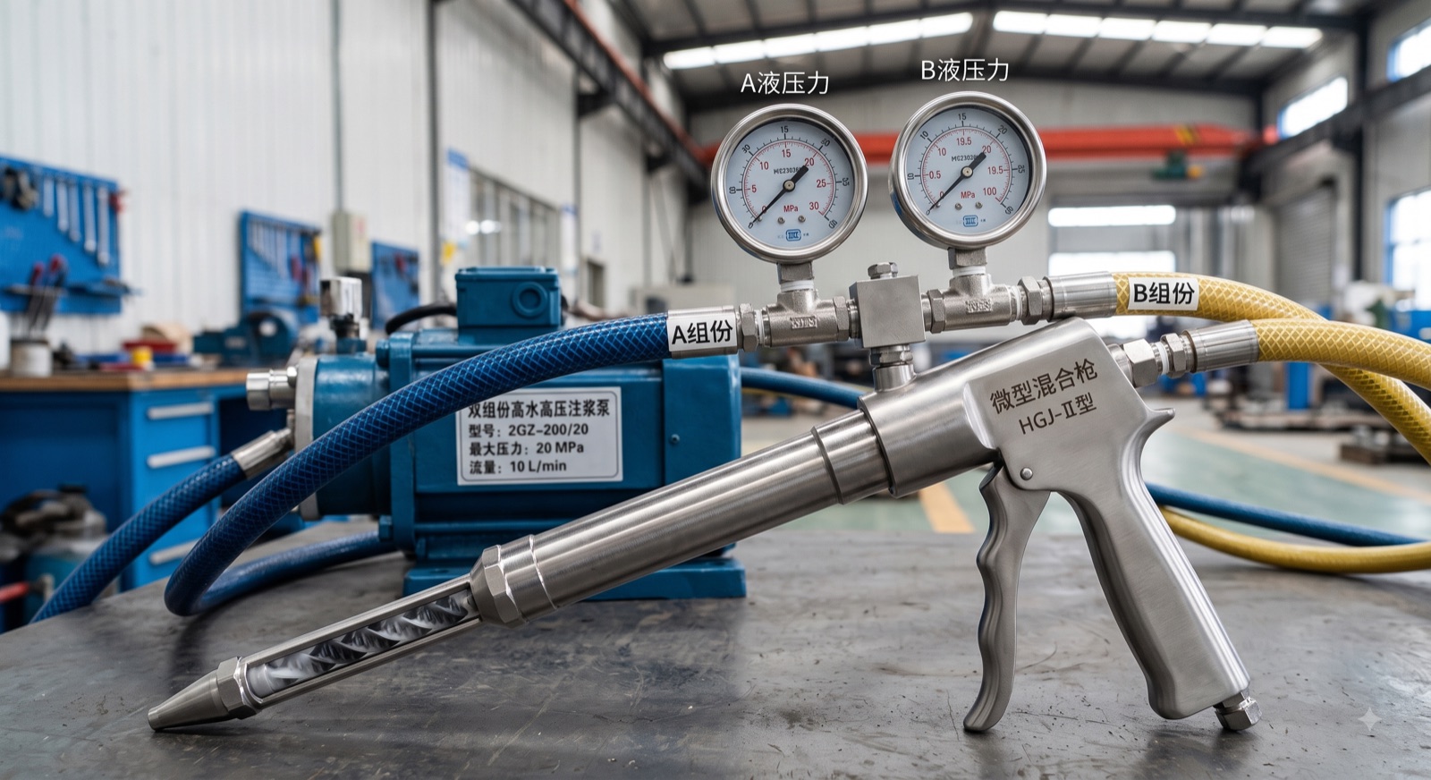 高水双液泵送机组与轻量化混合装备